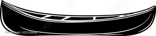 Minimalist Canoe Illustration