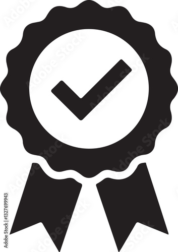 Approval check vector icon