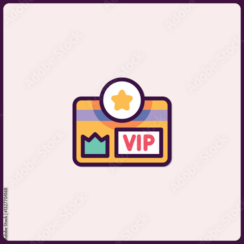 Exclusive VIP card icon signifying prestige, priority, and unique benefits