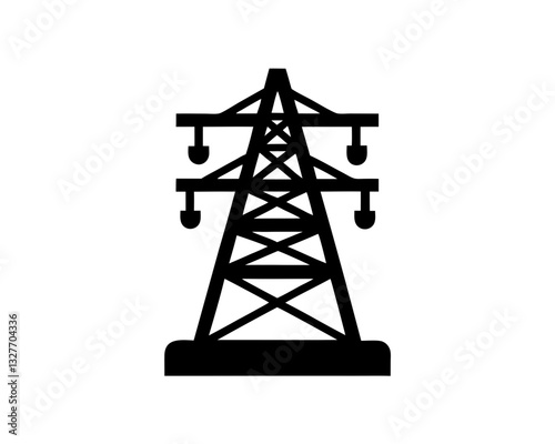 creative details transmission tower icon vector illustration