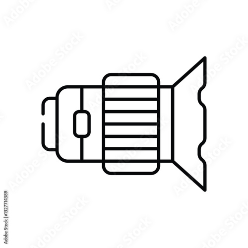 Lenses  Vector icon