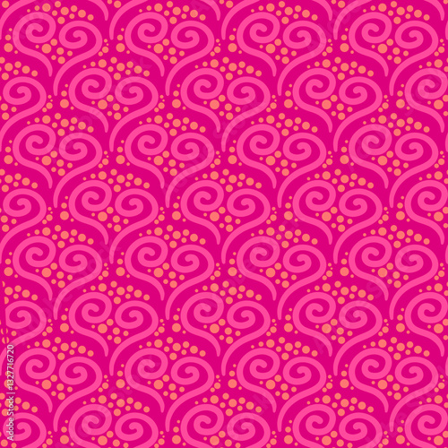 Valentines hearts repeat pattern tile