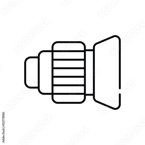 Lenses  Vector icon