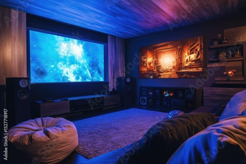 Ultimate Home Cinema Setup: Immersive Movie Night Experience with Ambient Lighting
