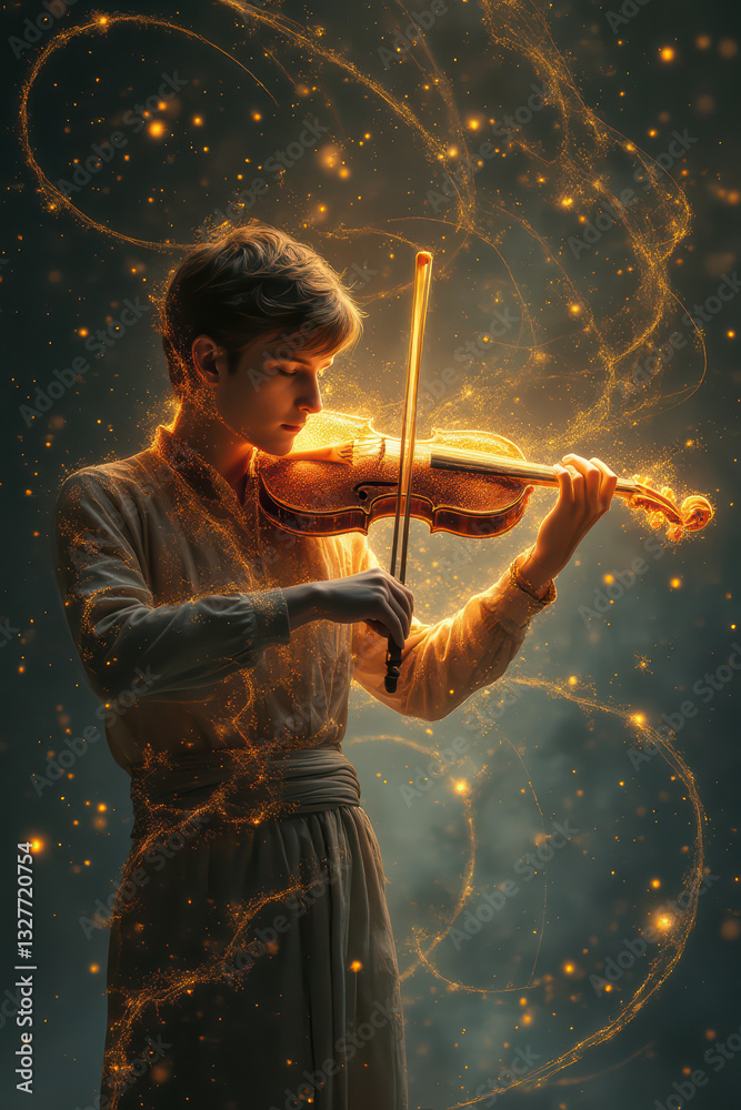Fototapeta premium angel with violin