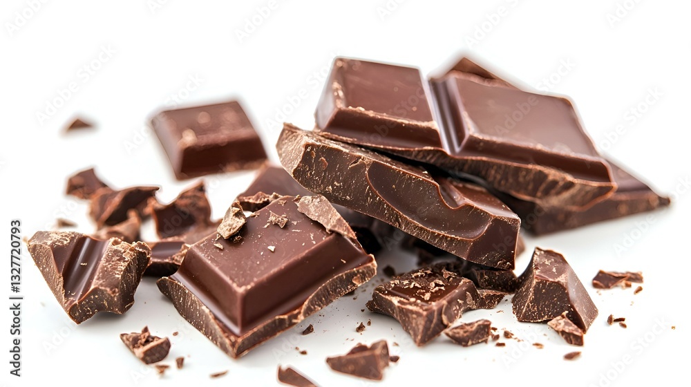 Macro photo of Chocolate bar Macro photo of Chocolate bar