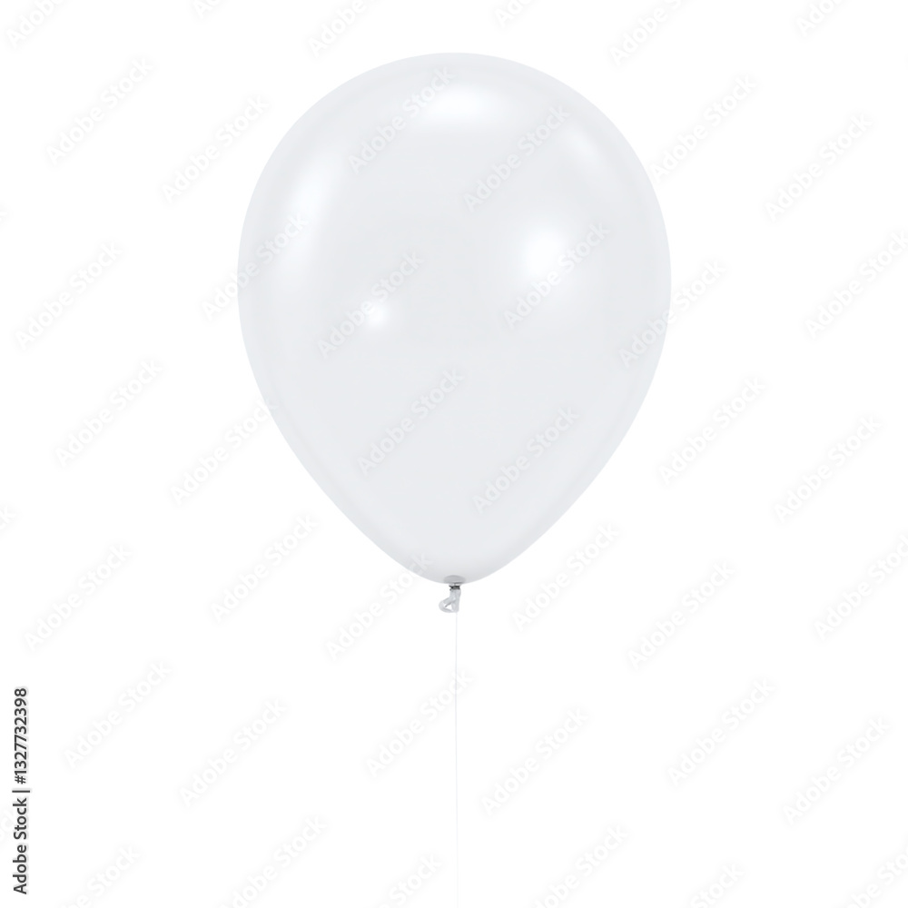 Single white balloon isolated on black background. Perfect for party invitations, greeting cards, and website design. Single white balloon isolated on black background. Perfect for party invitations, greeting cards, and website design.