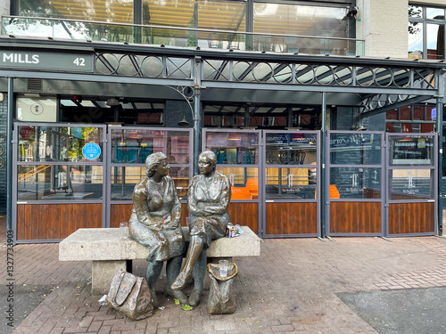 Two Women Meeting Place Statue