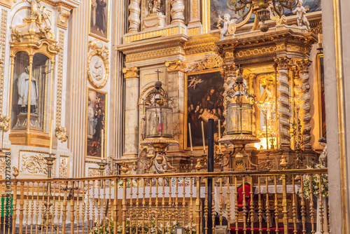 Obraz na płótnie Catedral de Puebla, iconic cathedral in Puebla, Mexico. Historic architecture, religious heritage, and cultural landmark concept w salonie