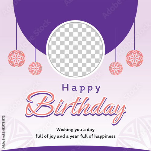 Happy Birthday Greetings Post Design