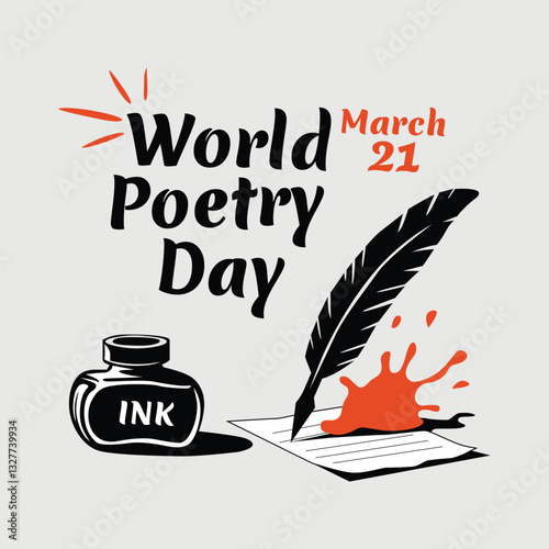 World Poetry Day Illustration