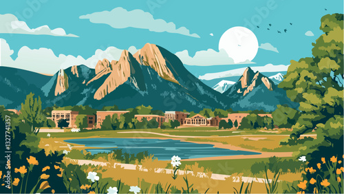 Boulder, Colorado  A Mountainous Retreat .eps