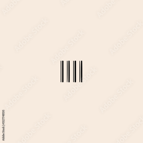 Prison Bars icon flat vector design. 