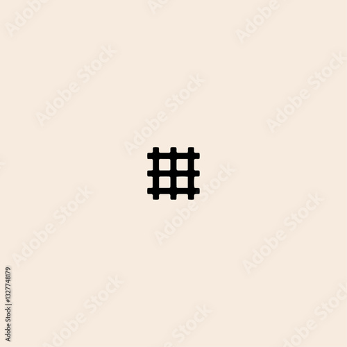 Prison Bars icon flat vector design. 