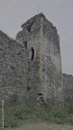 ancient fortress turned into ruins in romania