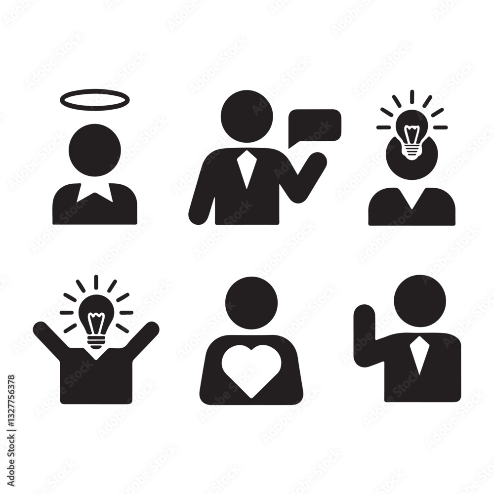 Hand-drawn icon illustrations for creative digital art Hand-drawn icon illustrations for creative digital art