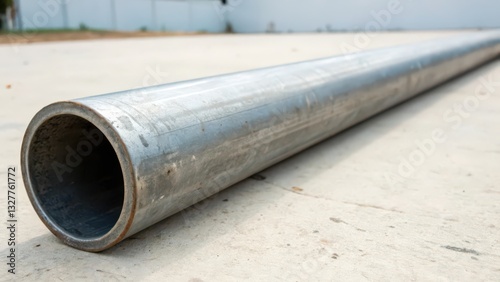 Photos Metal Pipe on White Background