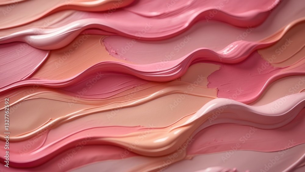 Obraz premium Smudged lipstick wave texture background