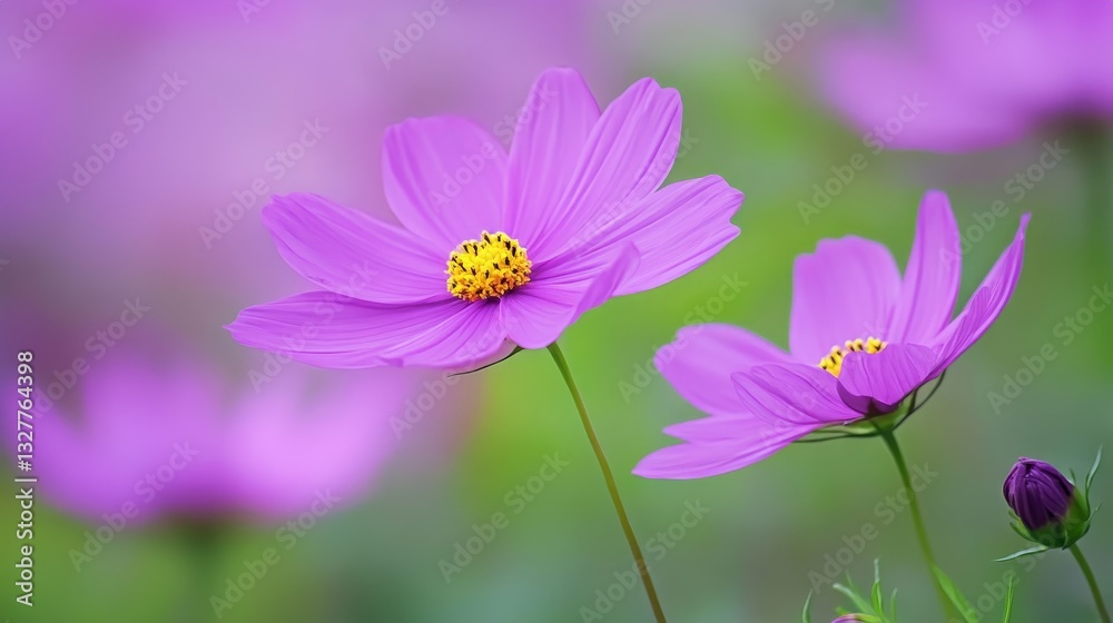 Beautiful close-up of vibrant purple flower in a lush garden, showcasing nature's color Beautiful close-up of vibrant purple flower in a lush garden, showcasing nature's color