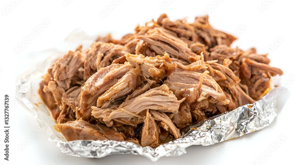 Pulled Pork isolated on white background Pulled Pork isolated on white background