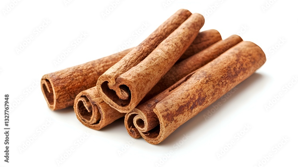 Cinnamon Sticks isolated on white background Cinnamon Sticks isolated on white background