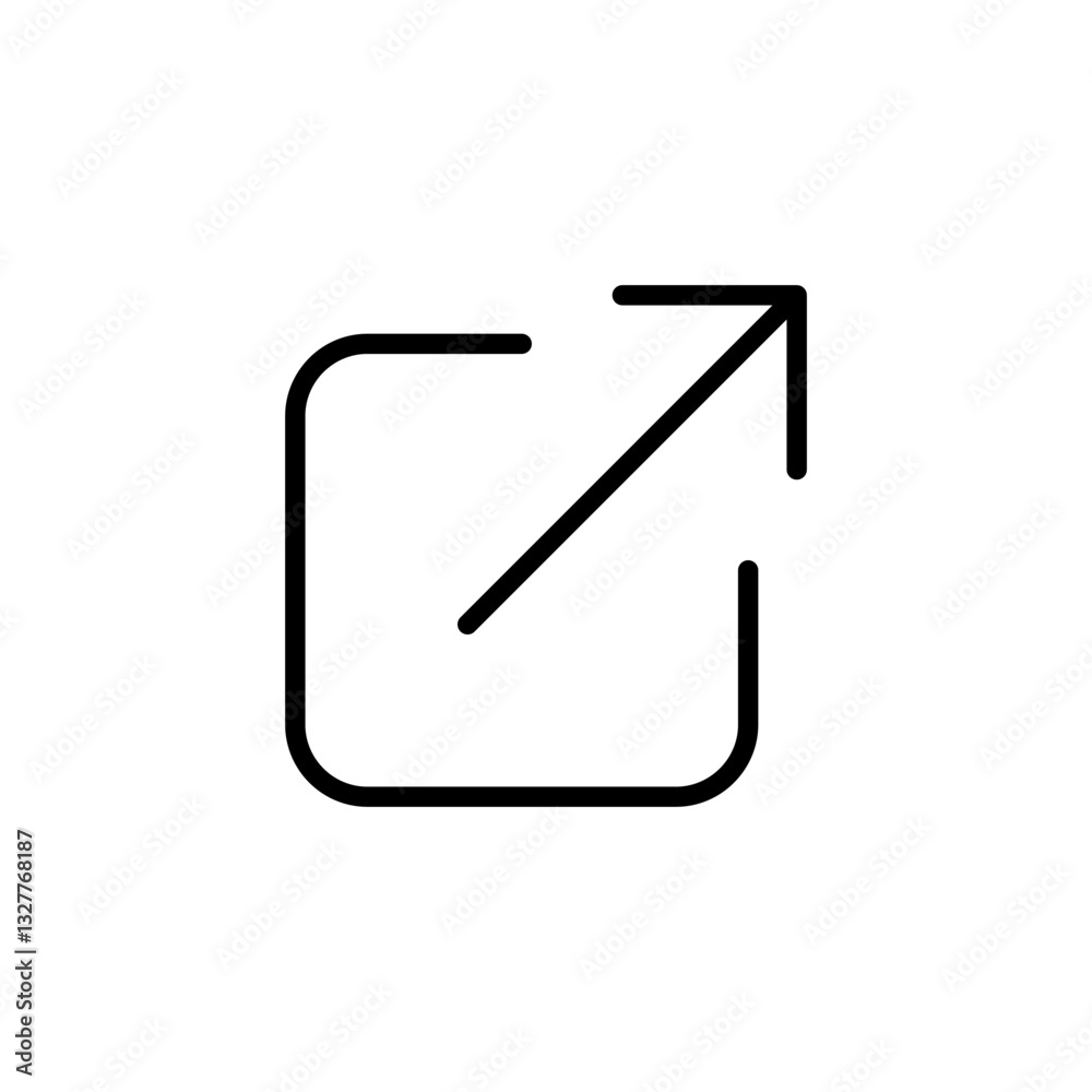 External link icon logo design. link sign and symbol. hyperlink symbol External link icon logo design. link sign and symbol. hyperlink symbol