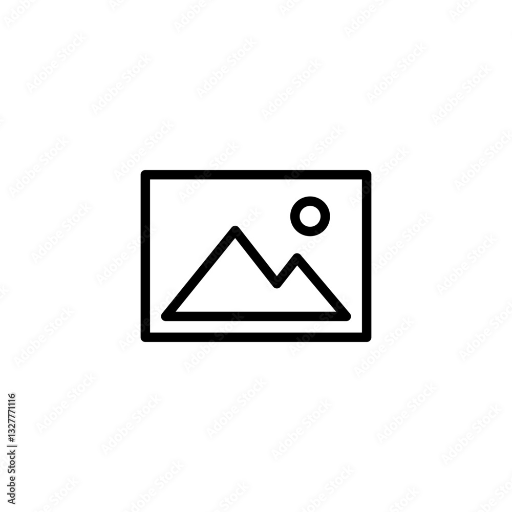 Picture icon logo design. photo gallery sign and symbol. image icon Picture icon logo design. photo gallery sign and symbol. image icon