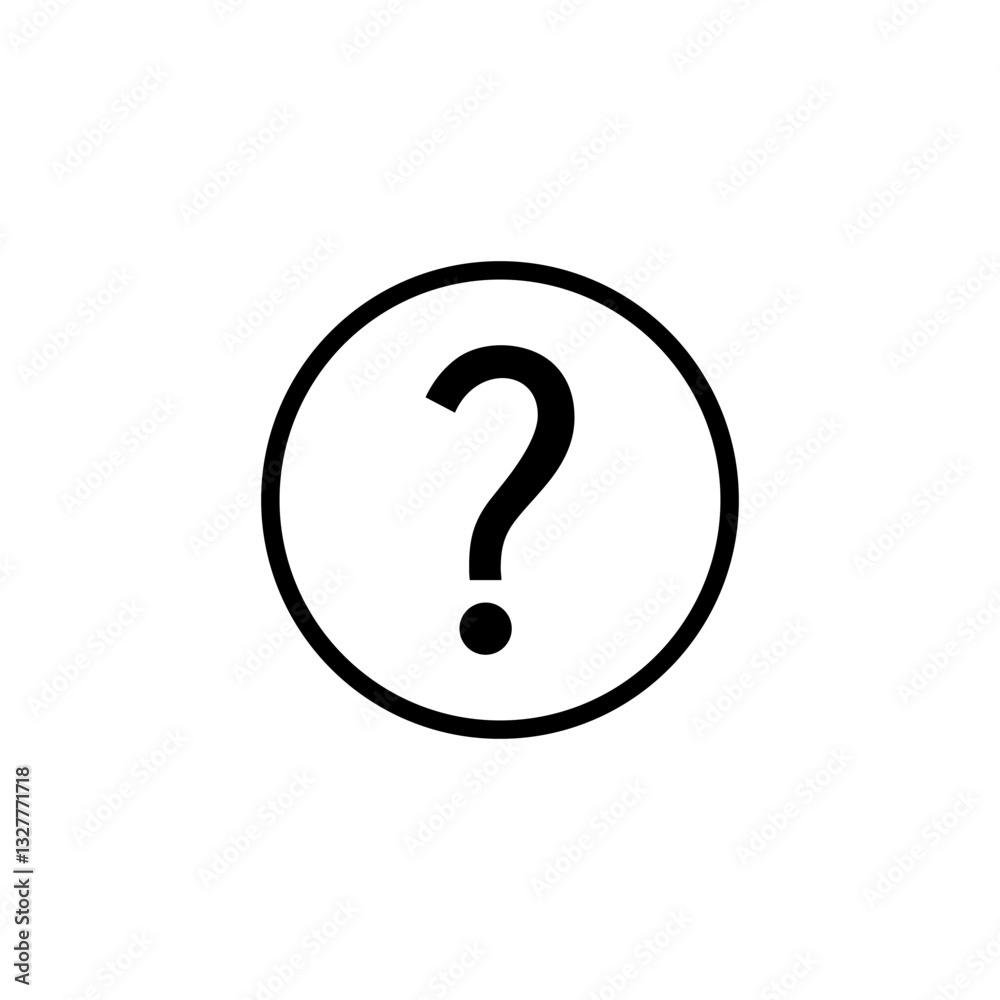 Question icon logo design. question mark sign and symbol Question icon logo design. question mark sign and symbol