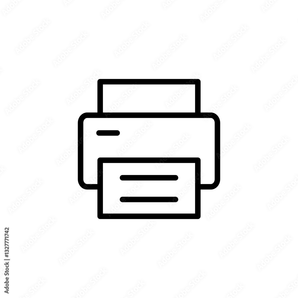 Print icon logo design. printer sign and symbol Print icon logo design. printer sign and symbol