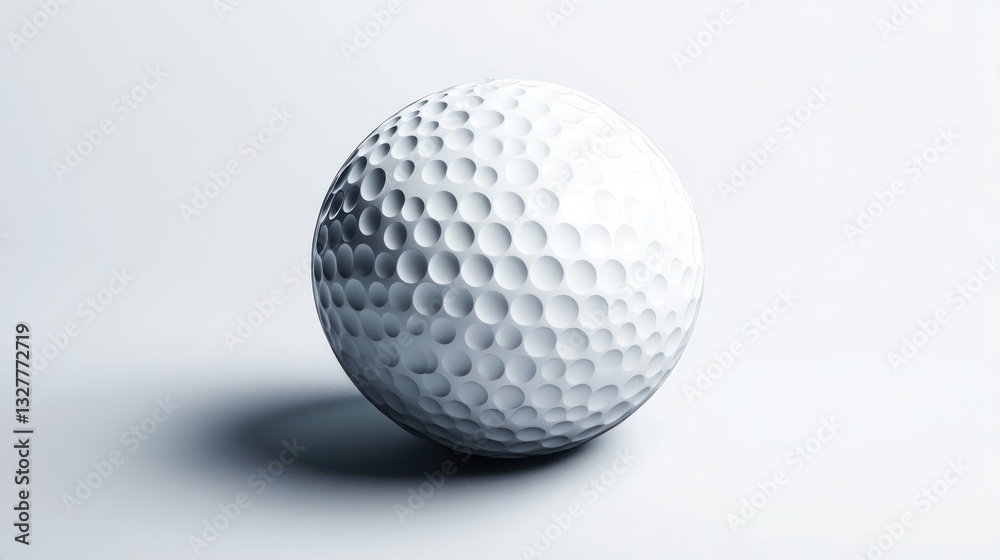HighQuality Golf Ball on a Clean Background Ideal for Sports and Recreation Themes Detailed HighQuality Golf Ball on a Clean Background Ideal for Sports and Recreation Themes Detailed