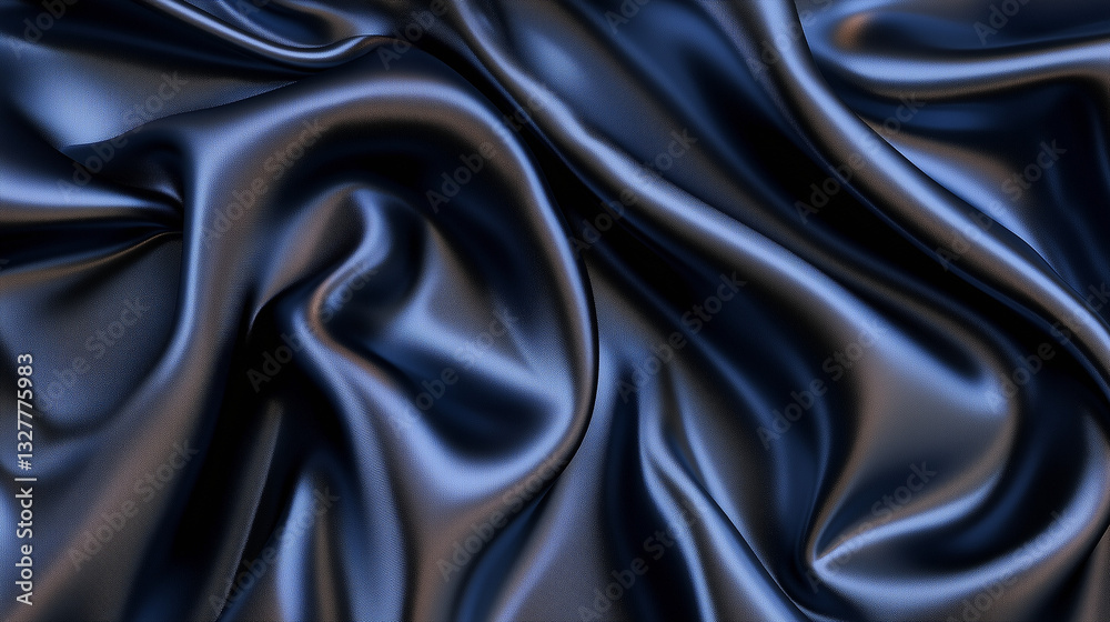 Fototapeta premium dark blue silk texture background 