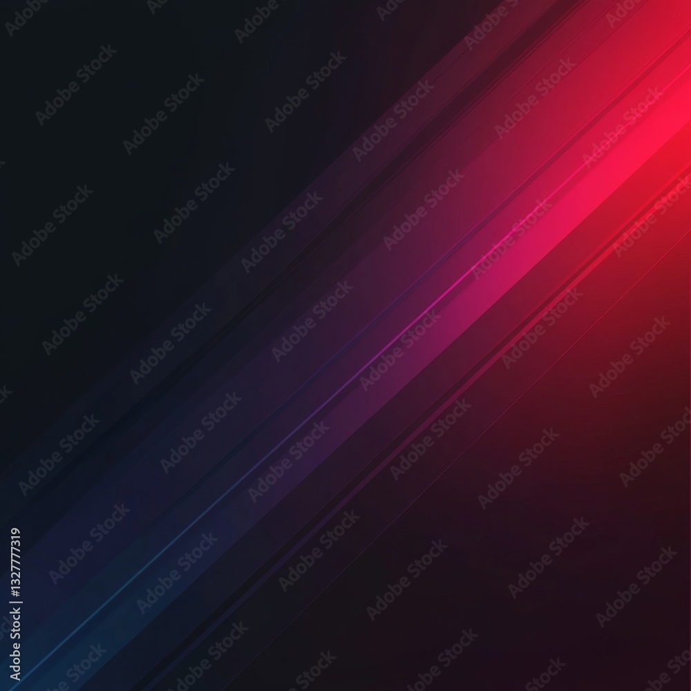Fototapeta premium Vivid diagonal light streaks on dark gradient background