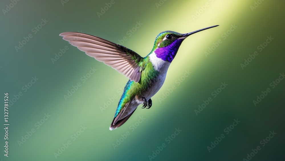 Fototapeta premium Hummingbird captured in flight photography
