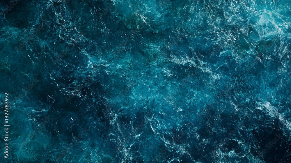 A vibrant, dynamic representation of ocean waves, showcasing deep blue tones and texture characteristic of turbulent water. A vibrant, dynamic representation of ocean waves, showcasing deep blue tones and texture characteristic of turbulent water.