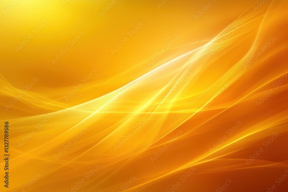 Obraz premium Warm golden yellow gradient background with soft diffused light and a smooth grainy texture