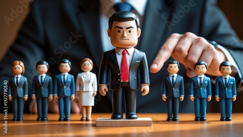 Successful team leader and various business leadership concepts. Distinguishing oneself from the crowd.