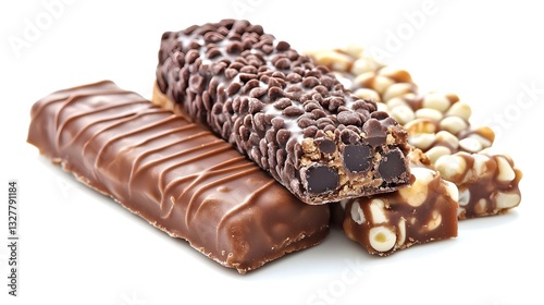 Obraz na płótnie Tasty candy bars isolated on white background w salonie