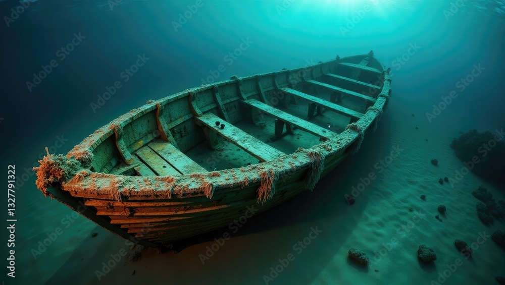 Obraz premium Shipwreck life boat