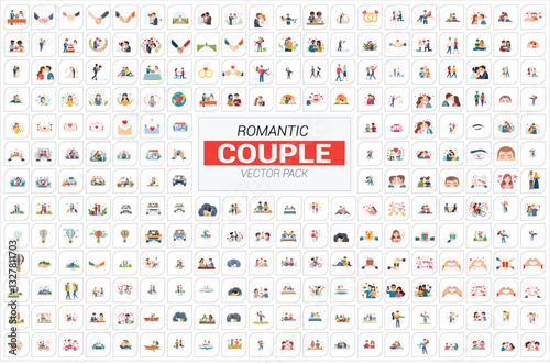 Romantic Couple Vector Pack for Love Illustrations