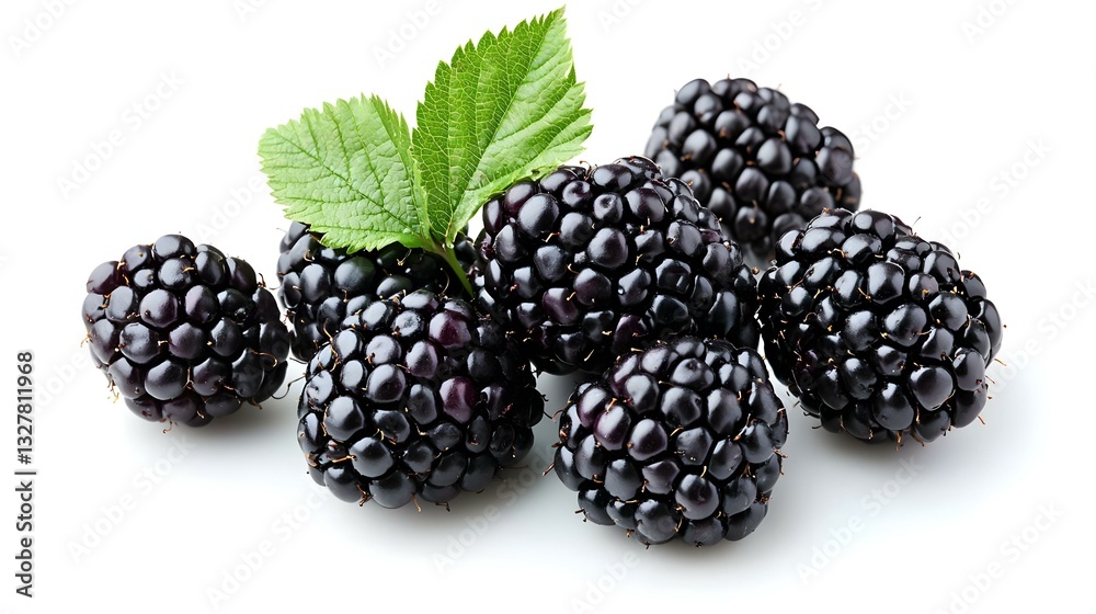 Blackberries isolated on white background Blackberries isolated on white background
