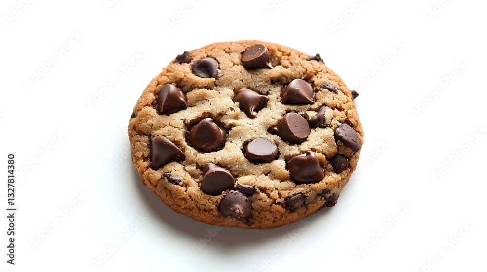 Chocolate Chip Cookie Isolated on White Background Chocolate Chip Cookie Isolated on White Background