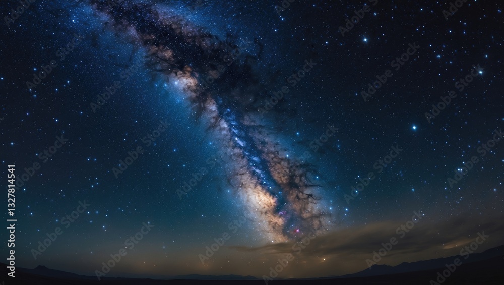 Fototapeta premium Starry night sky. Our galaxy, the Milky Way.
