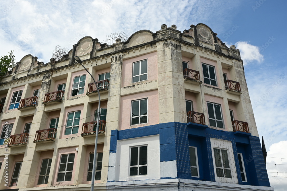 Fototapeta premium Malacca traditional Arcade，Nanyang architecture