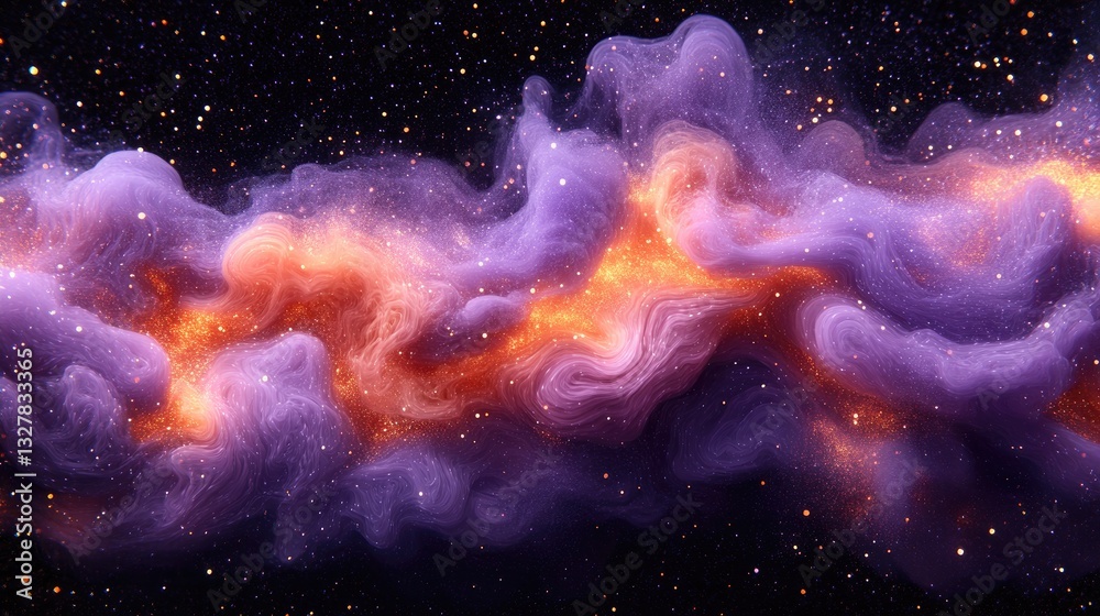 Cosmic nebulae swirls in space Cosmic nebulae swirls in space