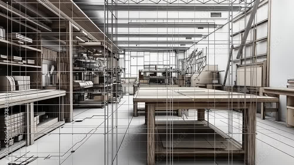 Architectural Visualization: A Carpenter's Workshop Design Architectural Visualization: A Carpenter's Workshop Design