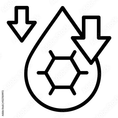 Hypoglycemia icon line