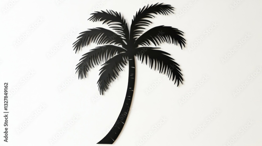 Obraz premium Tropical palm tree, cut out