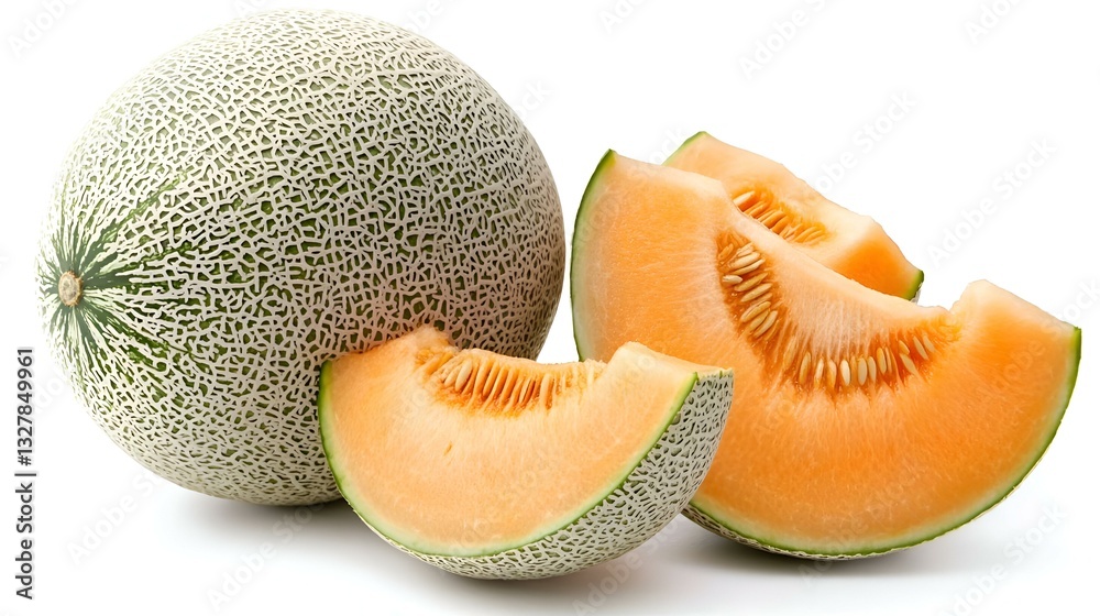 melon isolated on white background clipping path melon isolated on white background clipping path