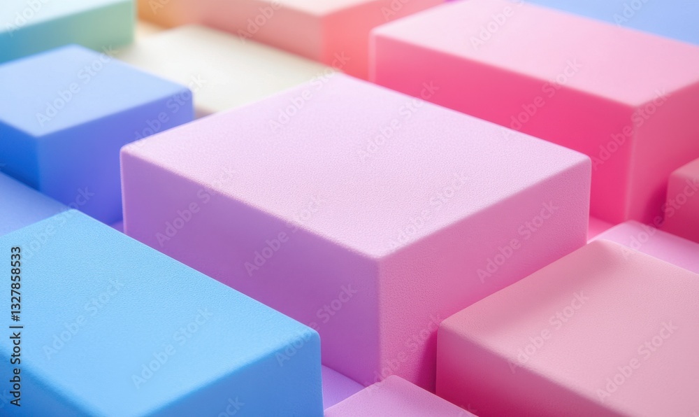 Colorful rectangular blocks arranged in various pastel shades, overlapping each other. Colorful rectangular blocks arranged in various pastel shades, overlapping each other.