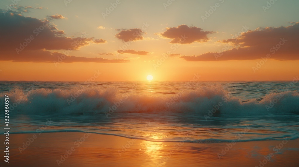 Fototapeta premium Sunset over the ocean